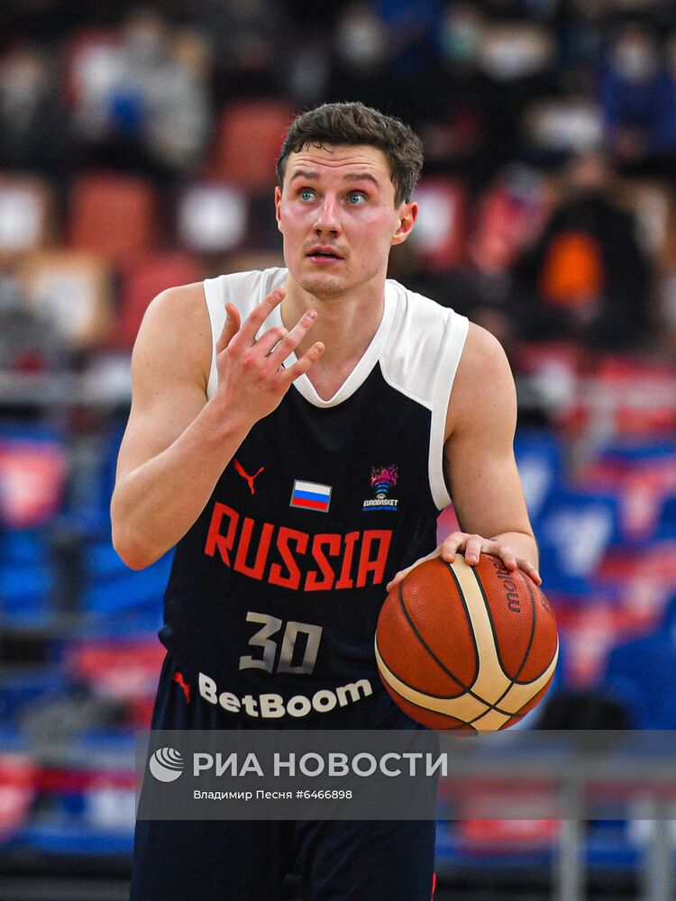 Баскетбол. Мужчины. Квалификация Евробаскета-2022. Матч Македония - Россия