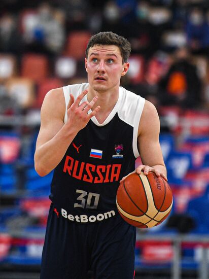 Баскетбол. Мужчины. Квалификация Евробаскета-2022. Матч Македония - Россия