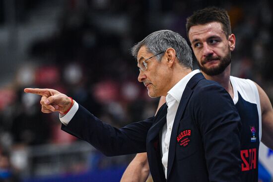 Баскетбол. Мужчины. Квалификация Евробаскета-2022. Матч Македония - Россия