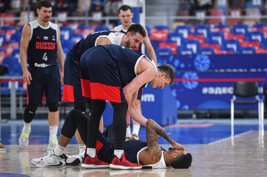 Баскетбол. Мужчины. Квалификация Евробаскета-2022. Матч Македония - Россия