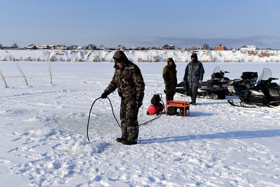 Мероприятия по предотвращению зимнего замора рыбы