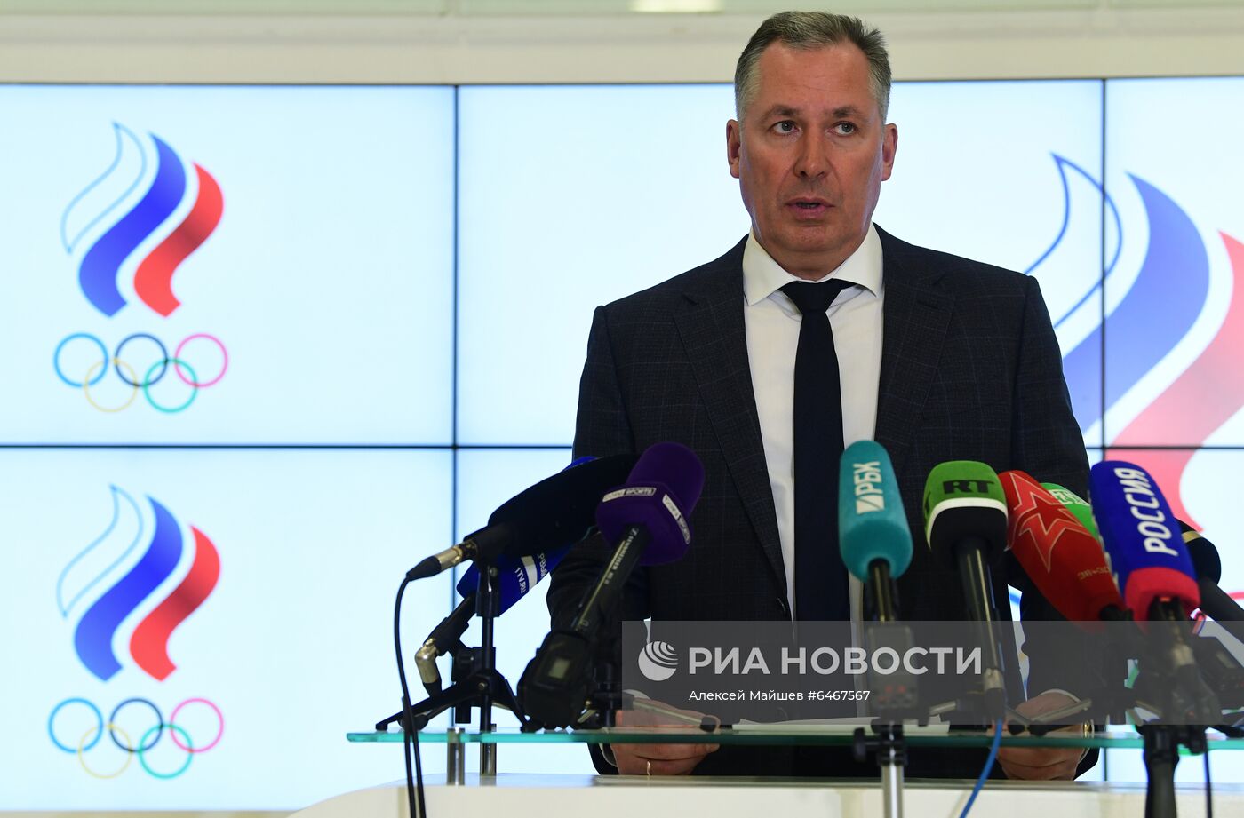 Пресс-подход президента ОКР С. Позднякова