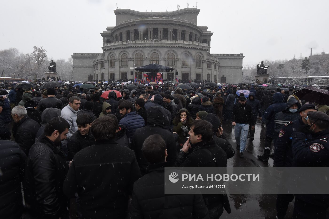 Акция протеста оппозиции в Ереване