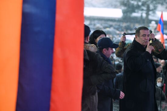 Акция протеста оппозиции в Ереване