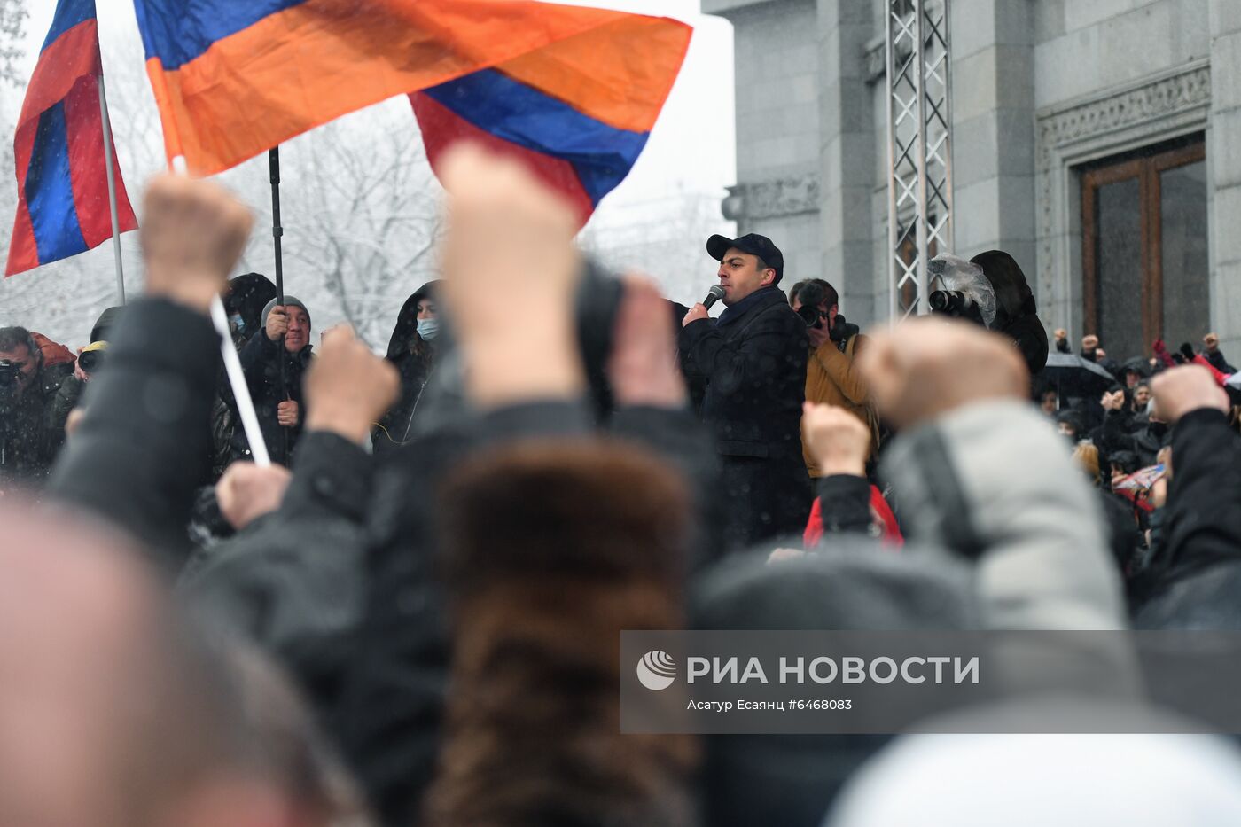 Акция протеста оппозиции в Ереване