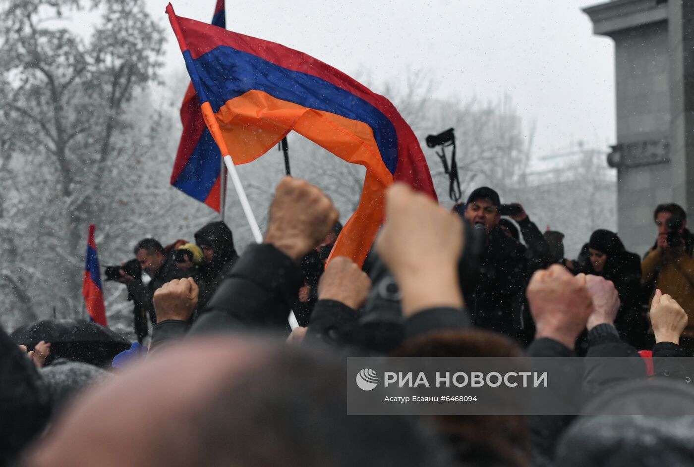 Акция протеста оппозиции в Ереване