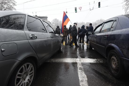 Акция протеста оппозиции в Ереване