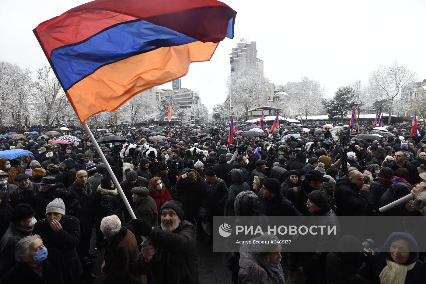 Акция протеста оппозиции в Ереване