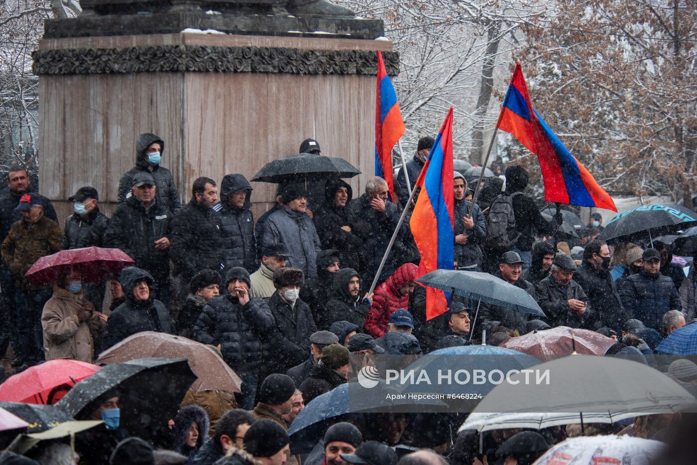 Акция протеста оппозиции в Ереване