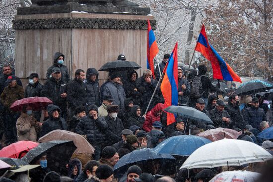 Акция протеста оппозиции в Ереване