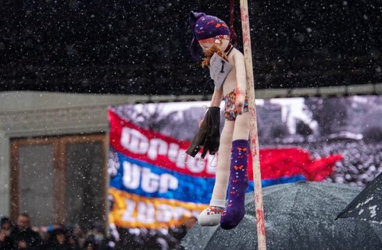 Акция протеста оппозиции в Ереване