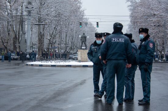 Акция протеста оппозиции в Ереване