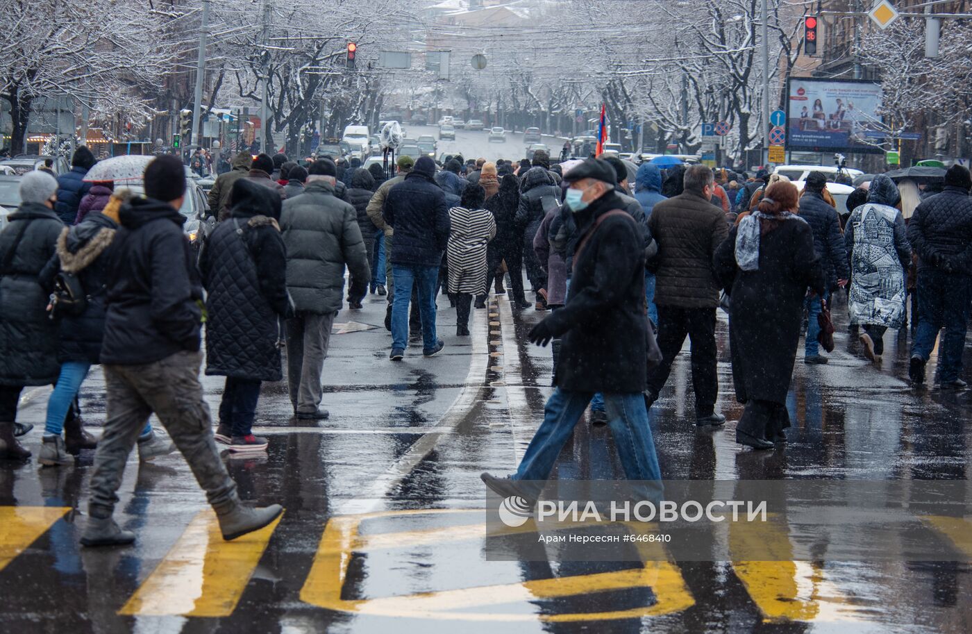 Акция протеста оппозиции в Ереване