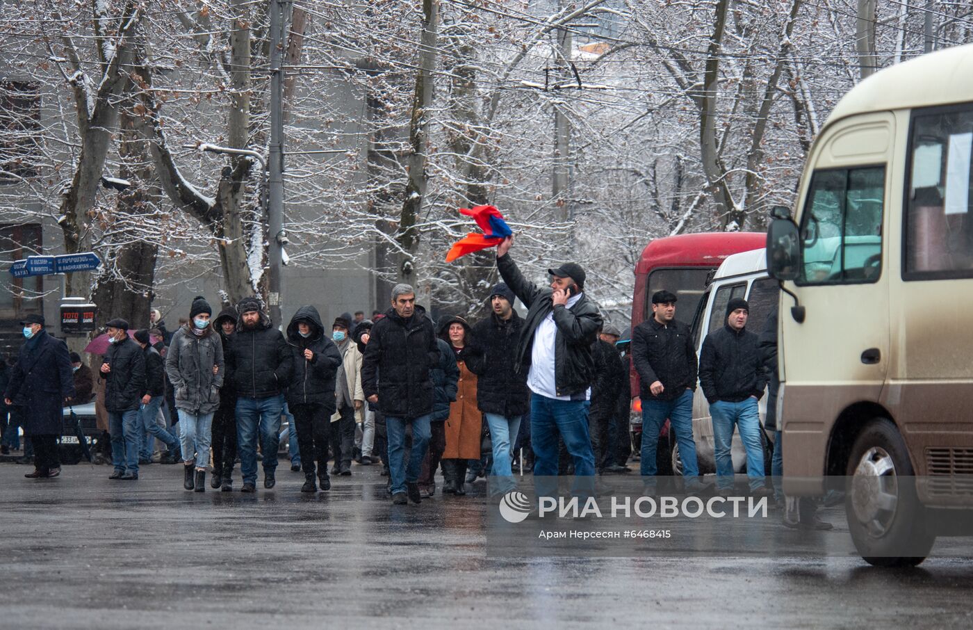 Акция протеста оппозиции в Ереване