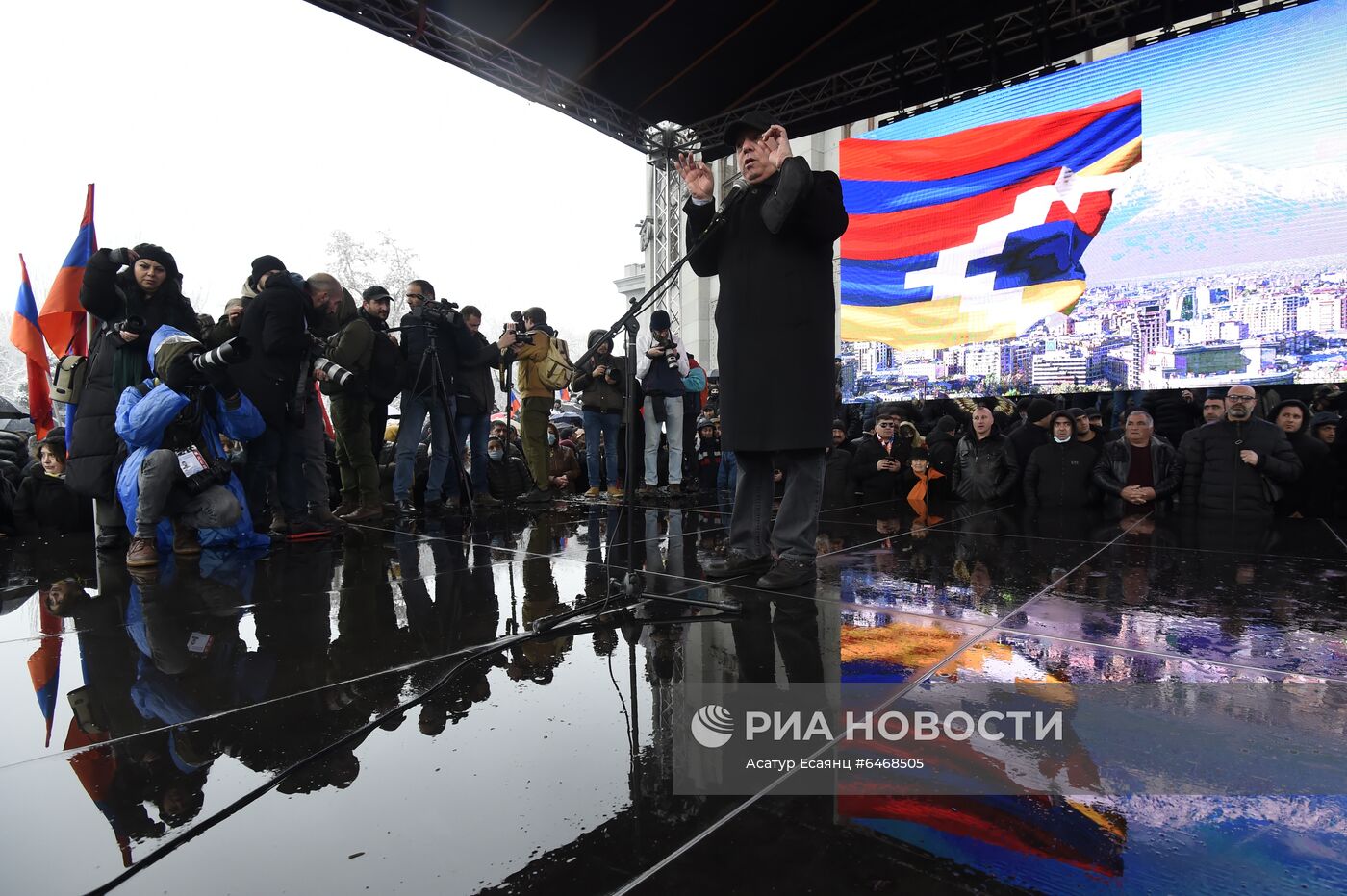 Акция протеста оппозиции в Ереване