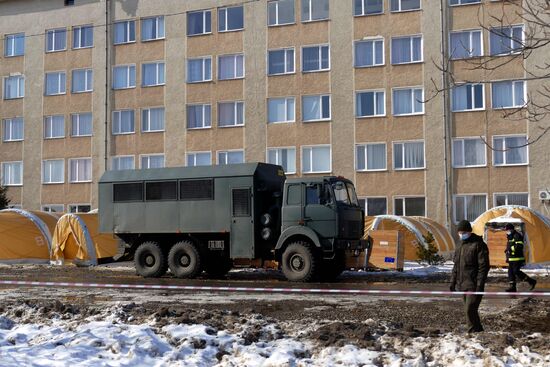 Первый на Украине мобильный госпиталь для больных коронавирусом