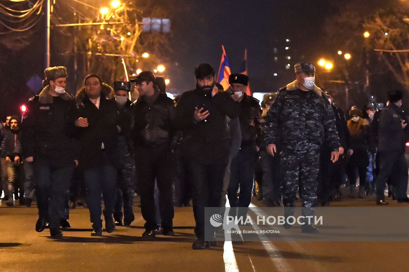 Акция протеста против премьера Армении Н. Пашиняна