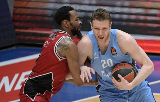 Баскетбол. Евролига. Матч "Зенит" - "Олимпия"