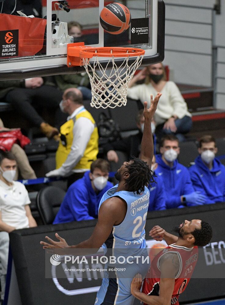 Баскетбол. Евролига. Матч "Зенит" - "Олимпия"