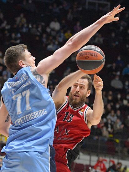 Баскетбол. Евролига. Матч "Зенит" - "Олимпия"