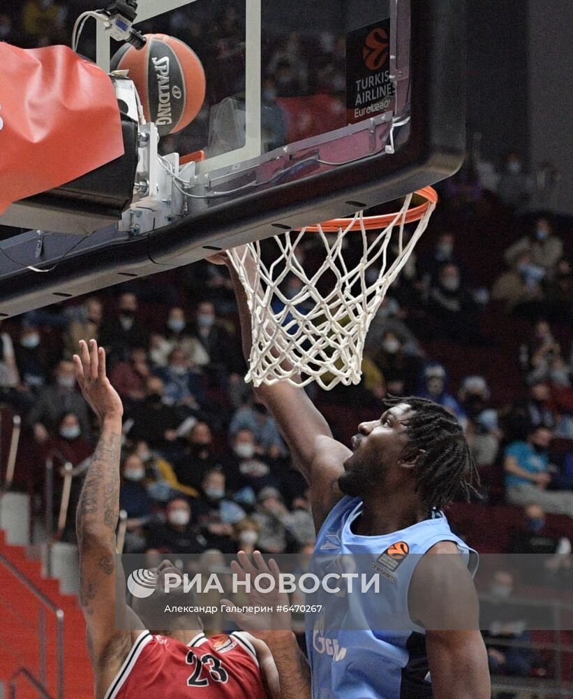 Баскетбол. Евролига. Матч "Зенит" - "Олимпия"