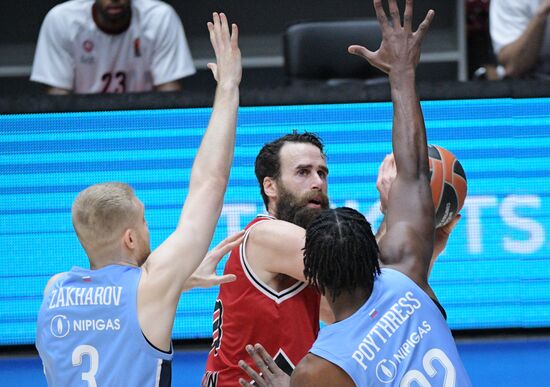 Баскетбол. Евролига. Матч "Зенит" - "Олимпия"