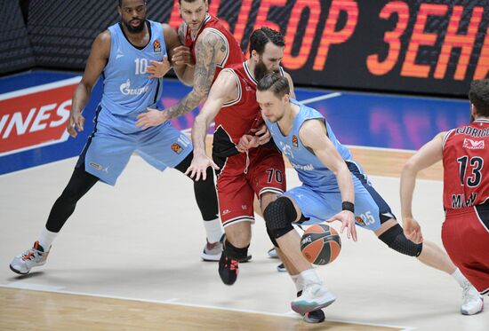Баскетбол. Евролига. Матч "Зенит" - "Олимпия"