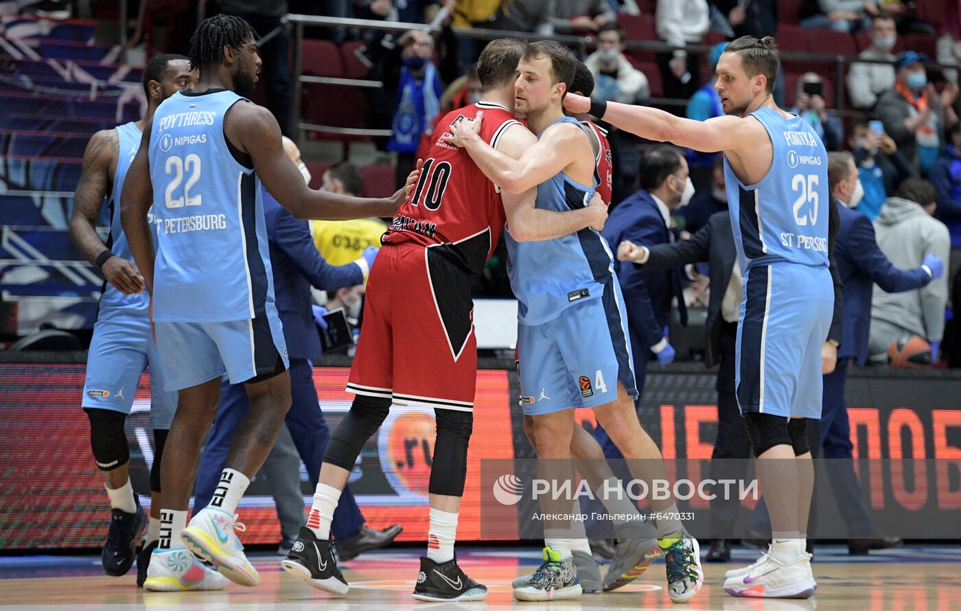 Баскетбол. Евролига. Матч "Зенит" - "Олимпия"