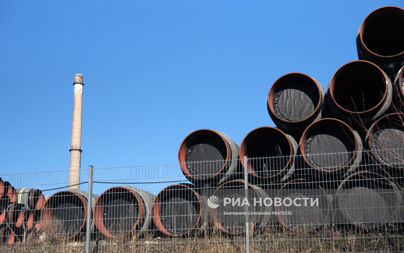 Строительство газопровода "Северный поток-2" в Германии