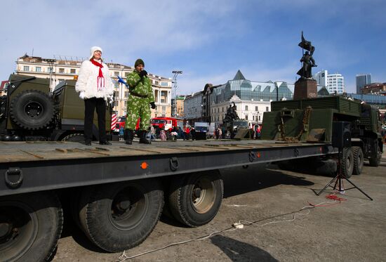 Празднование Дня защитника Отечества в регионах России