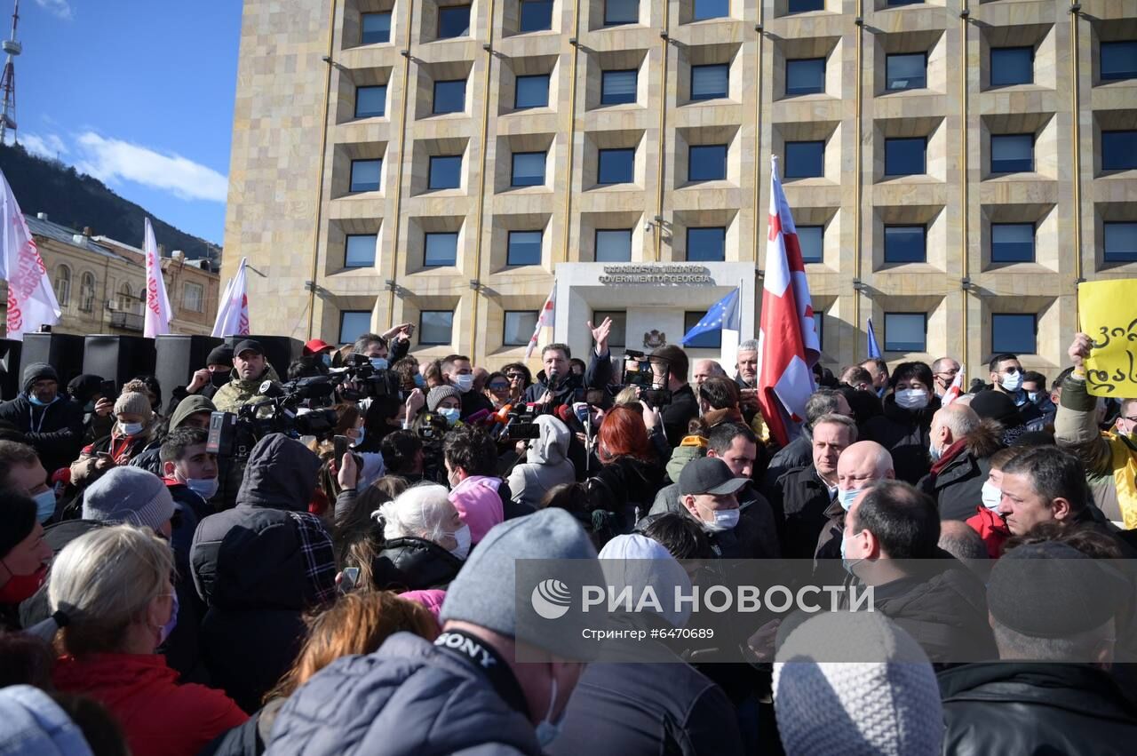 Акция протеста в Тбилиси