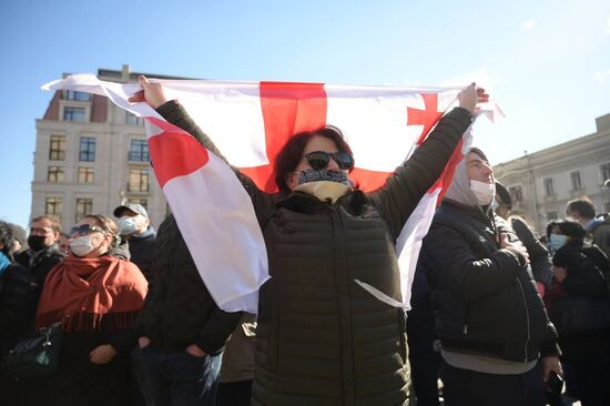 Акция протеста в Тбилиси