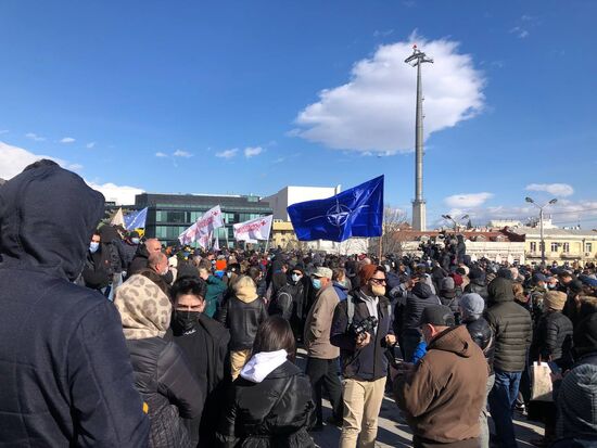 Акция протеста в Тбилиси