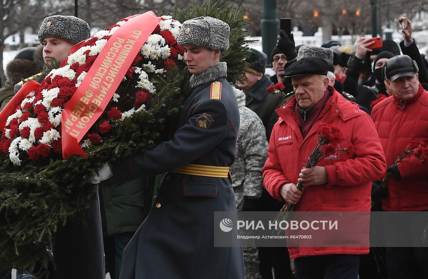 Возложение венков к Могиле Неизвестного Солдата в честь Дня защитника Отечества 