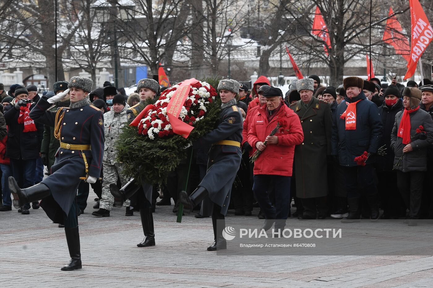 Возложение венков к Могиле Неизвестного Солдата в честь Дня защитника Отечества 