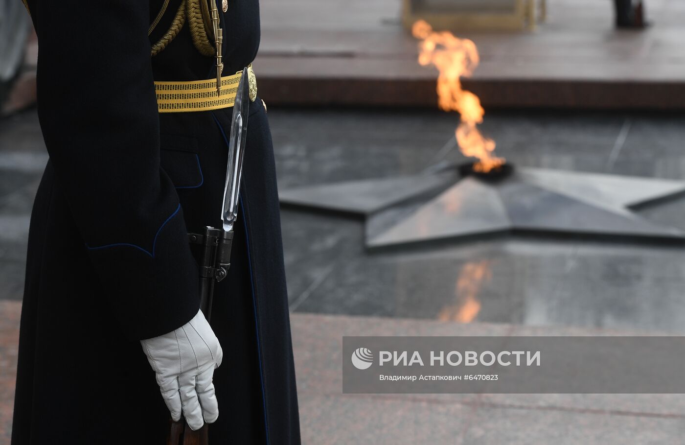 Возложение венков к Могиле Неизвестного Солдата в честь Дня защитника Отечества 