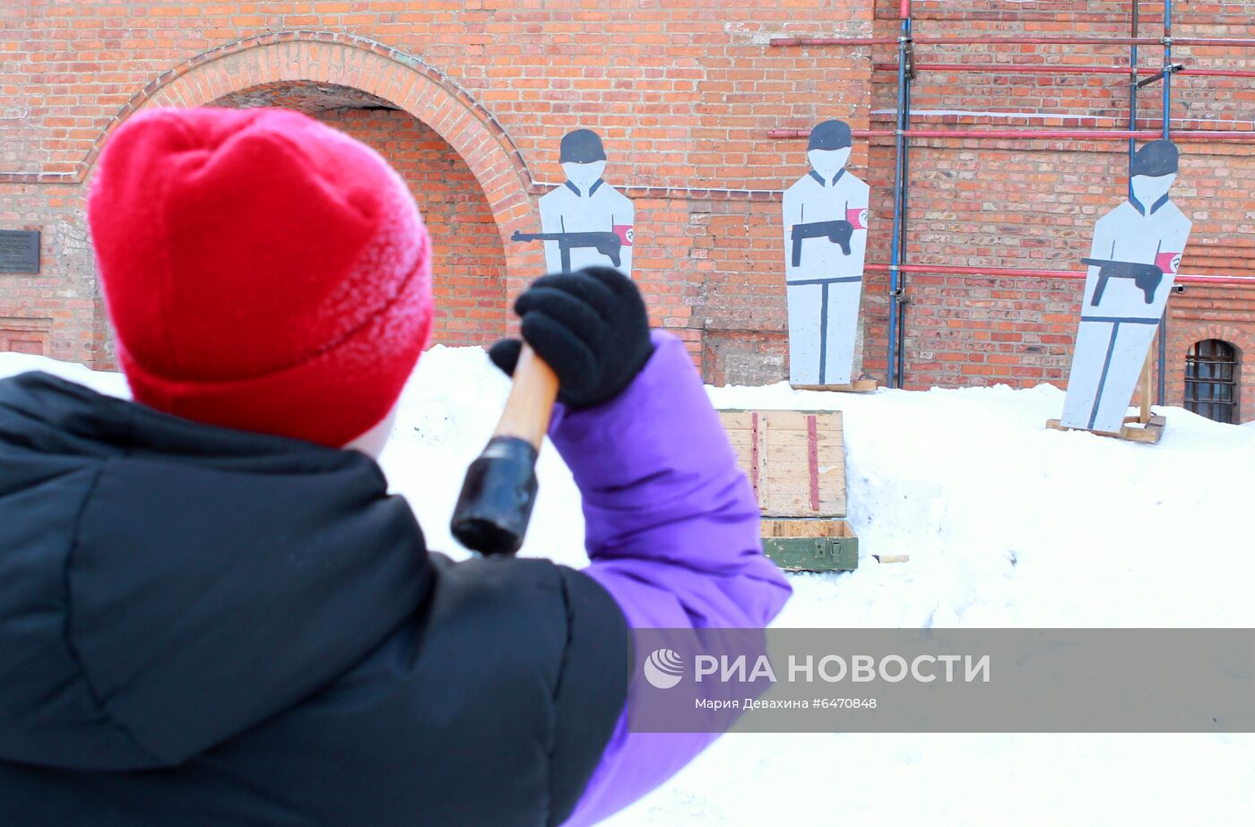 Празднование Дня защитника Отечества в Москве