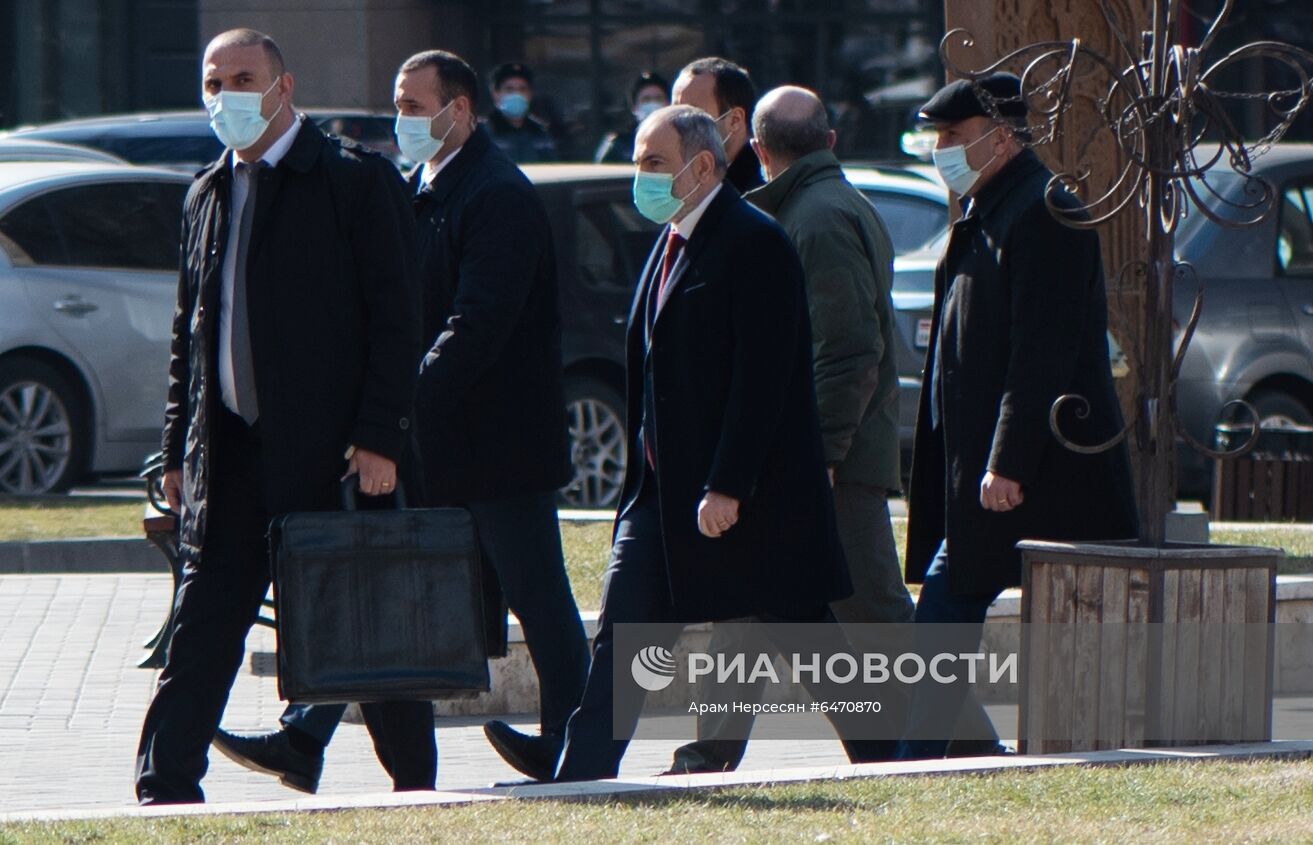 Акция протеста против премьера Армении Н. Пашиняна