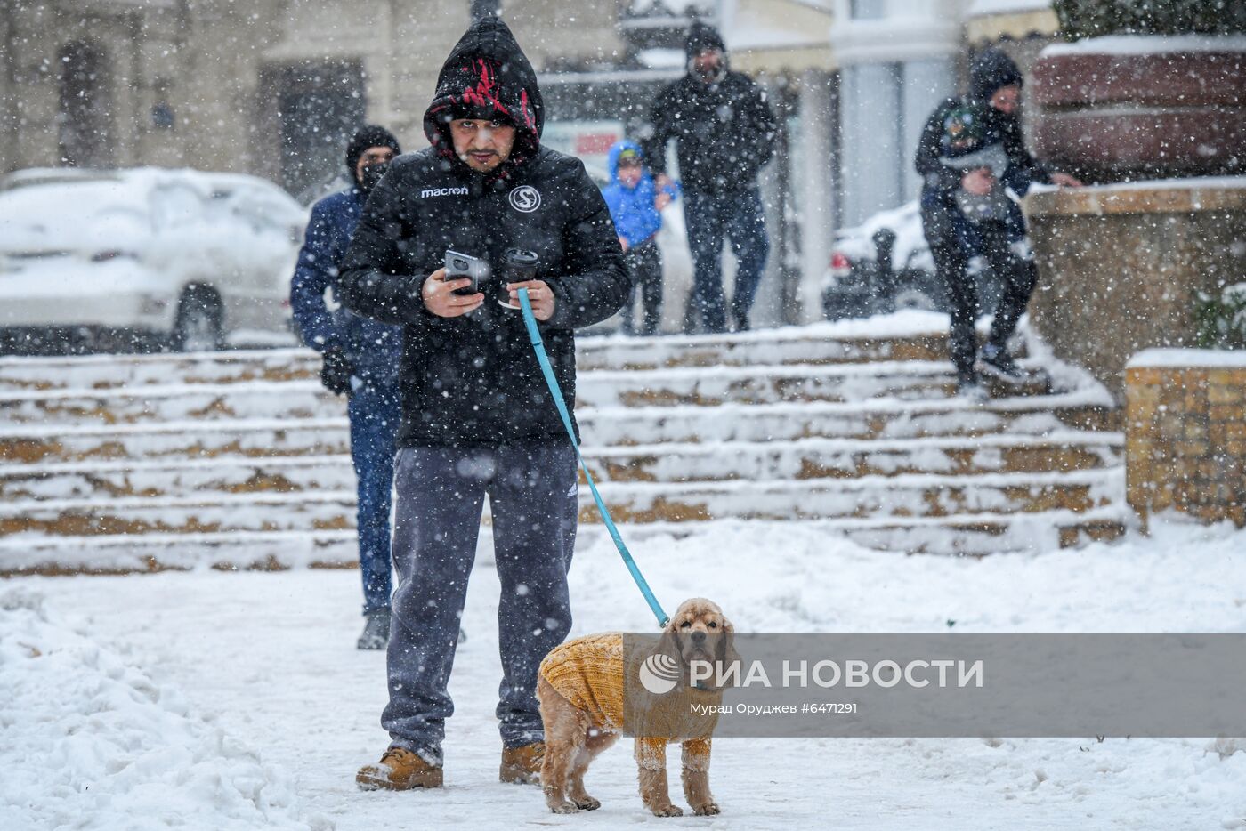 Снегопад в Баку