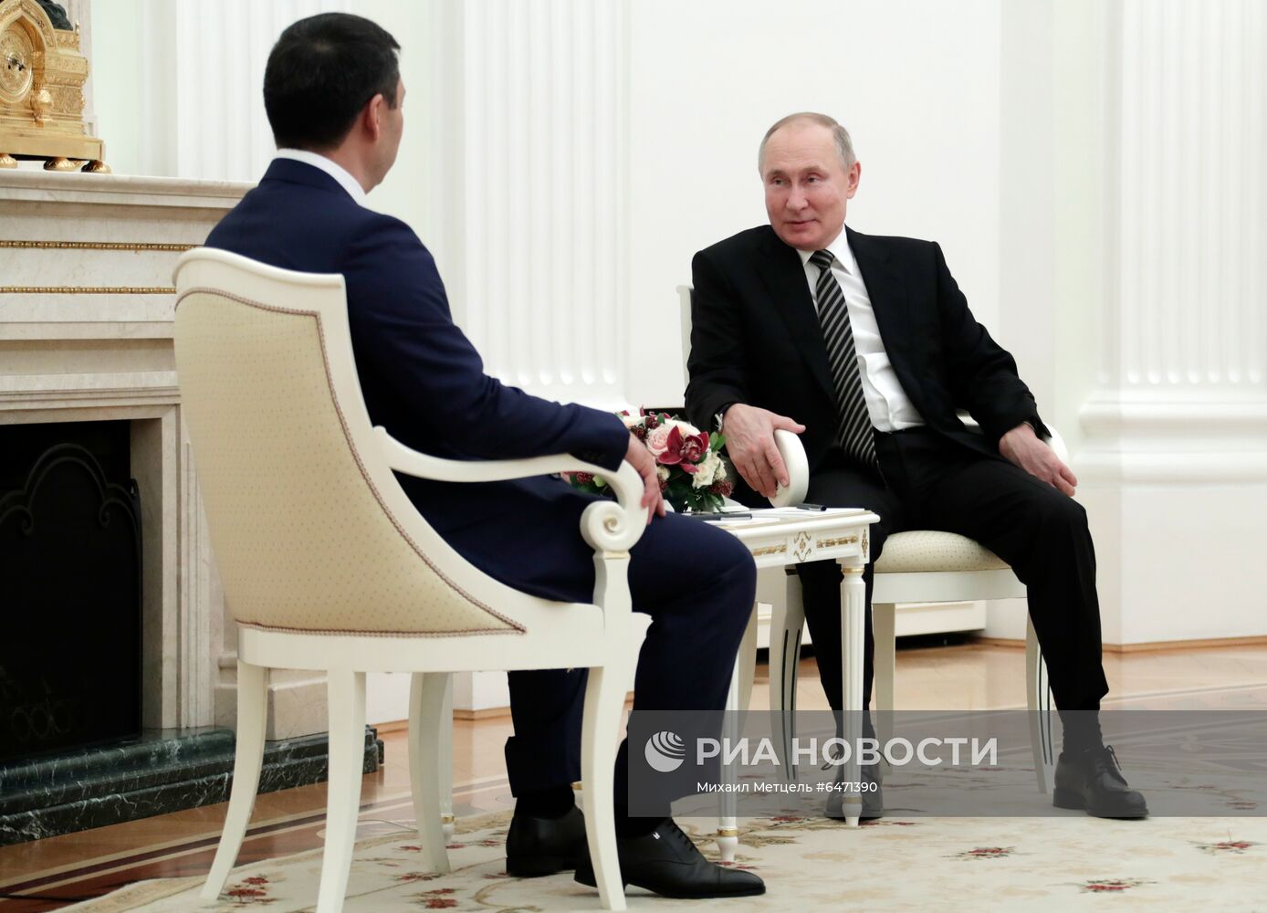 Президент РФ В. Путин провел переговоры с президентом Киргизии С. Жапаровым