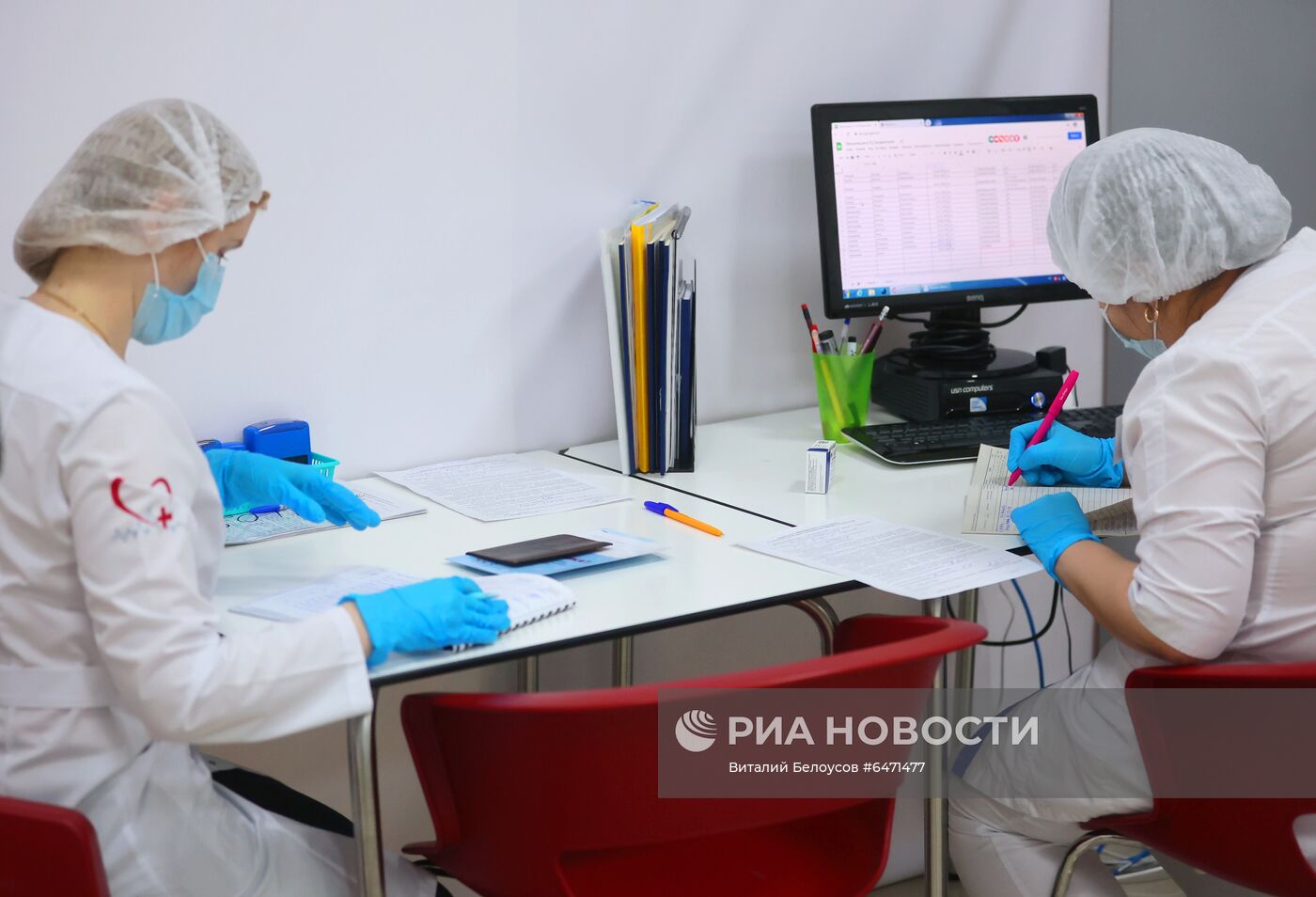Пункт вакцинации от COVID-19 в ТРЦ "Гагаринский"