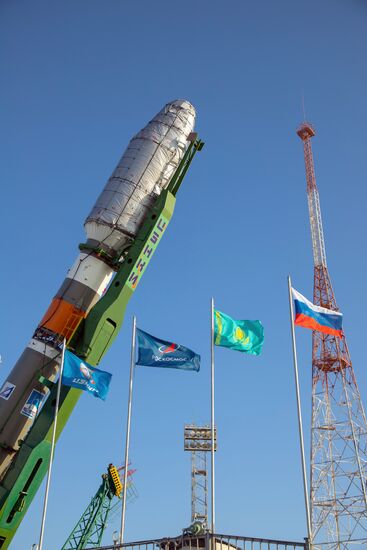 Вывоз РН "Союз-2" с КА "Арктика-М"
