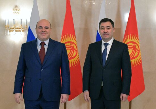 Встреча премьер-министра РФ М. Мишустина с президентом Киргизии С. Жапаровым