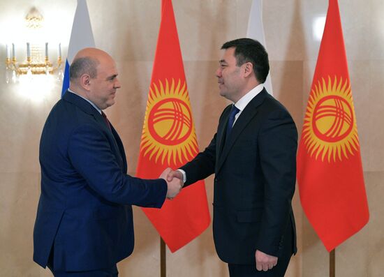 Встреча премьер-министра РФ М. Мишустина с президентом Киргизии С. Жапаровым