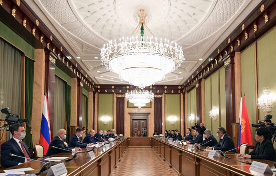 Встреча премьер-министра РФ М. Мишустина с президентом Киргизии С. Жапаровым