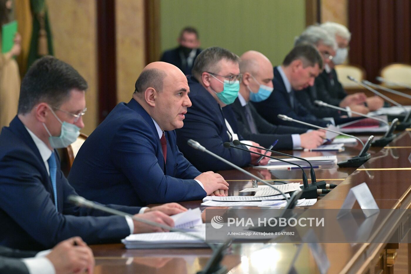 Встреча премьер-министра РФ М. Мишустина с президентом Киргизии С. Жапаровым