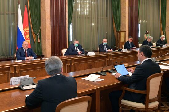 Встреча премьер-министра РФ М. Мишустина с президентом Киргизии С. Жапаровым