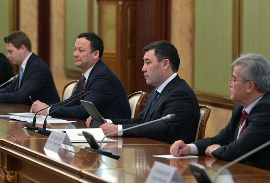 Встреча премьер-министра РФ М. Мишустина с президентом Киргизии С. Жапаровым