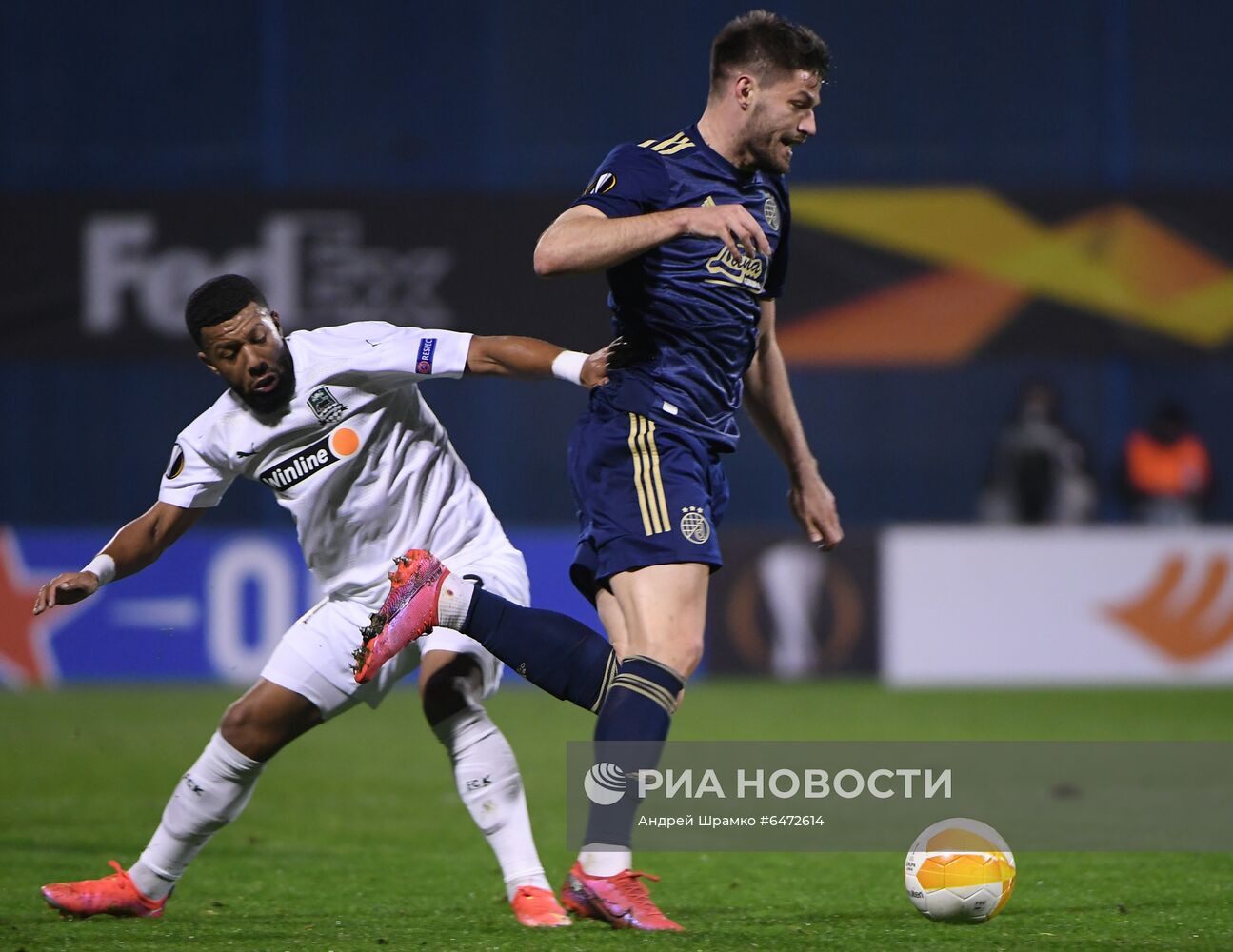 Футбол. Лига Европы. Матч "Динамо" (Загреб) - "Краснодар"