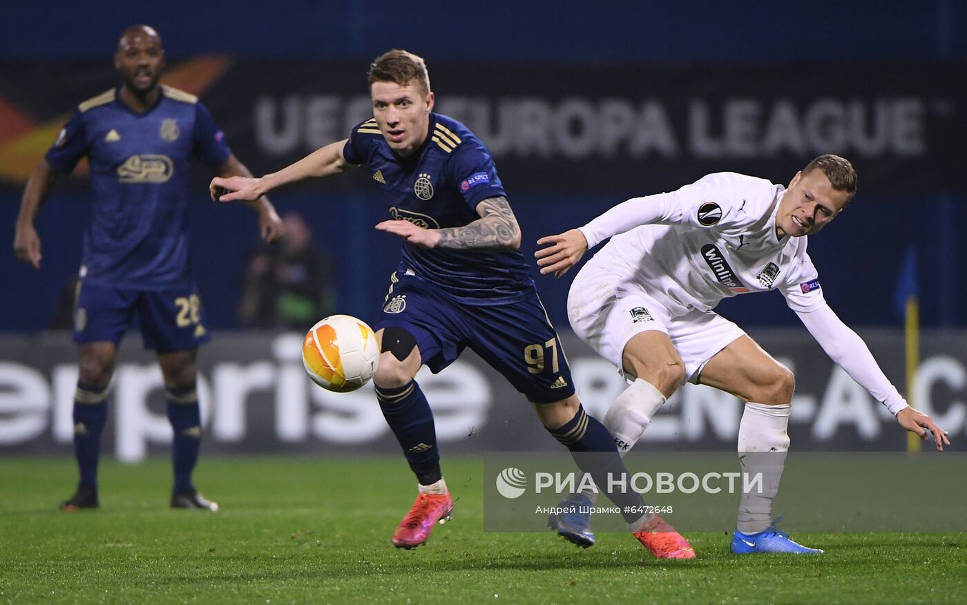 Футбол. Лига Европы. Матч "Динамо" (Загреб) - "Краснодар"